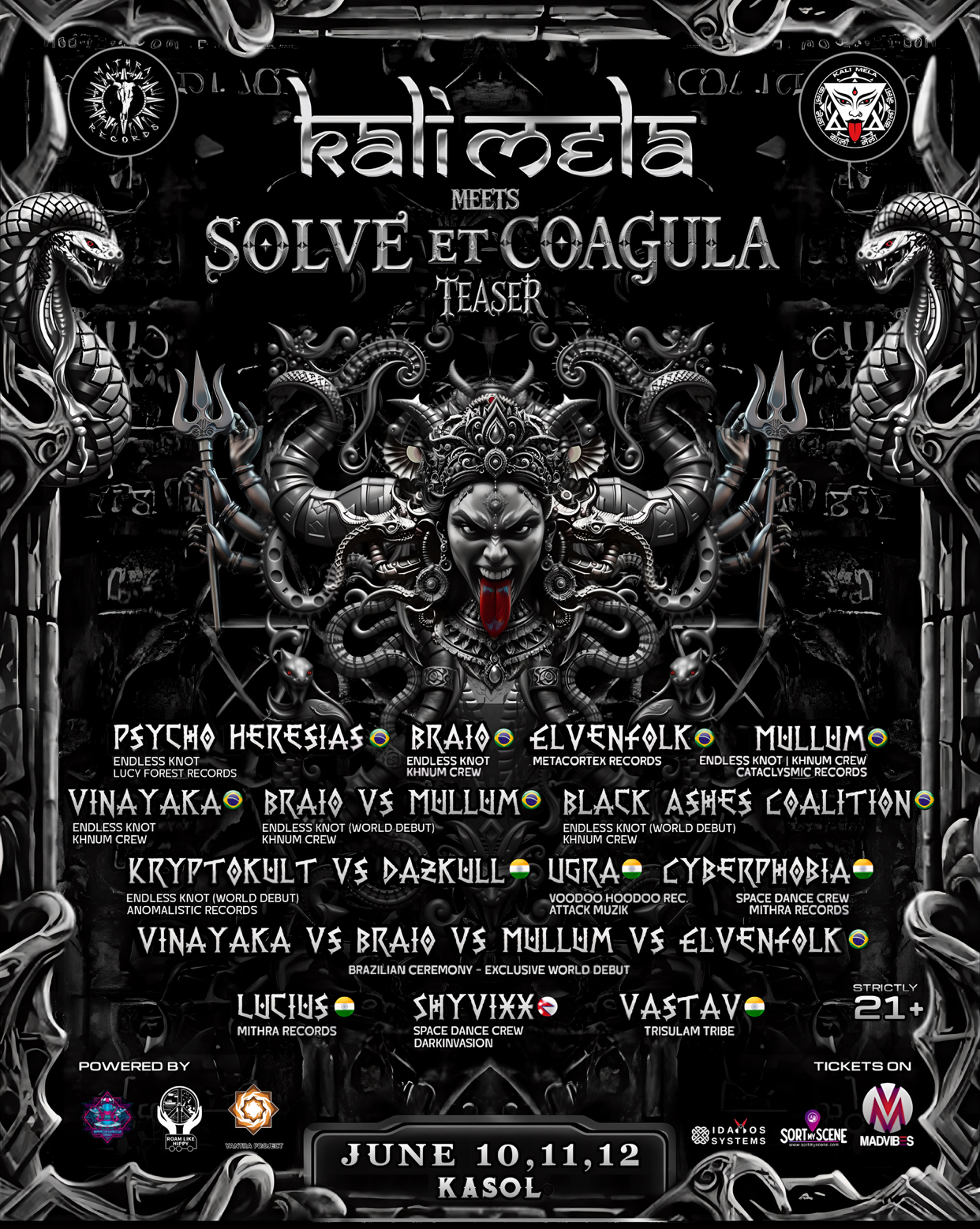 Kalimela meets Solve et Coagula