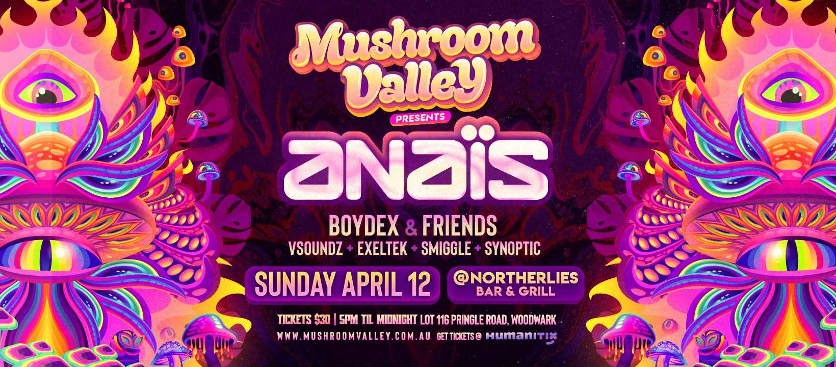 Mushroom Valley Presents – Anaïs@Northerlies